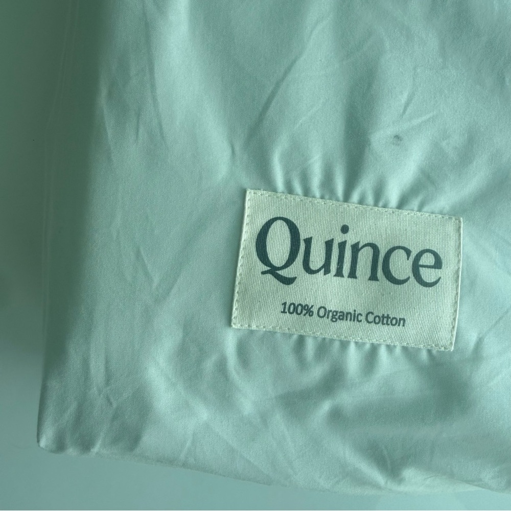 Quince Classic Organic Percale Duvet Cover Set - Picture 12 of 14